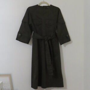 NWOT Margot & Clemence Khaki Green Utility Dress